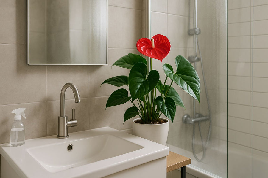 Deine Flamingoblume im Badezimmer: Tropisches Flair für dein Zuhause