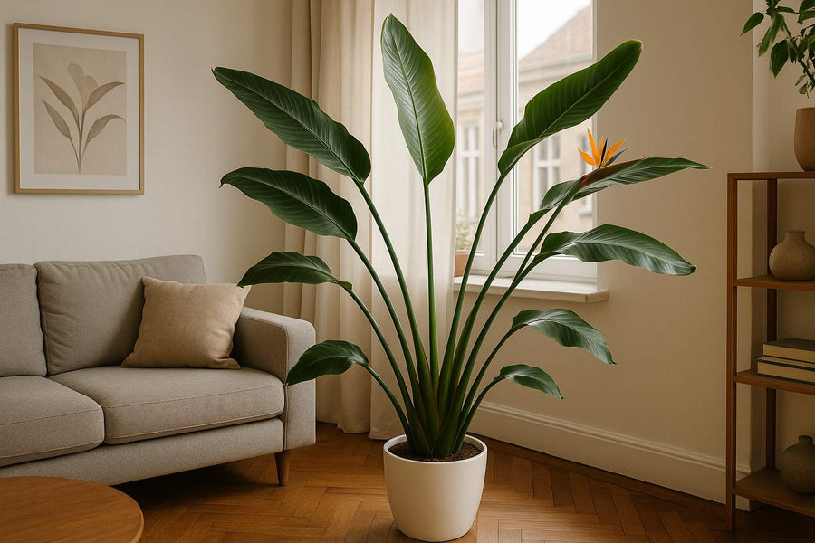 So überwinterst du deine Strelitzie im Wohnzimmer