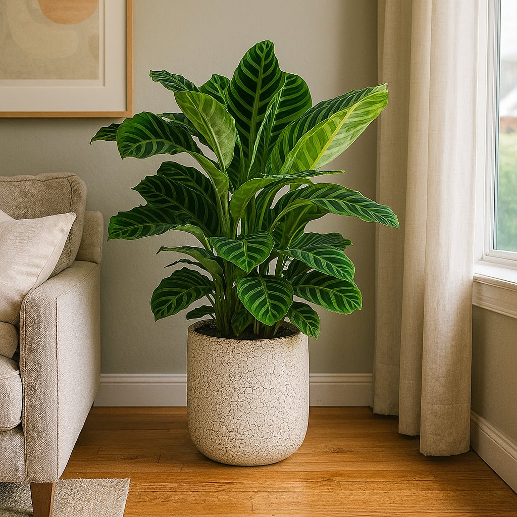Calathea Zebrina - 80cm-Nahaufnahme