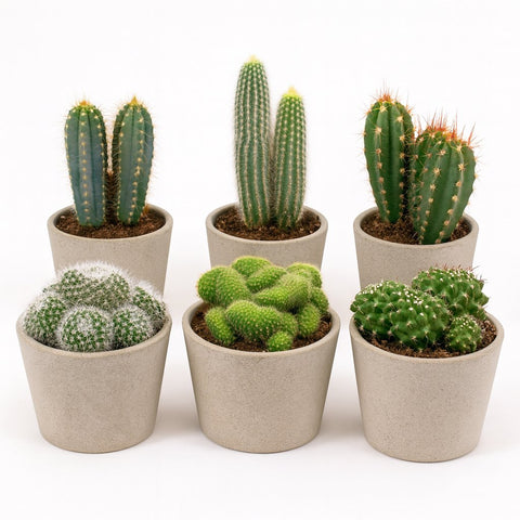 Kaktus-Mix (6 Stück) - 20cm