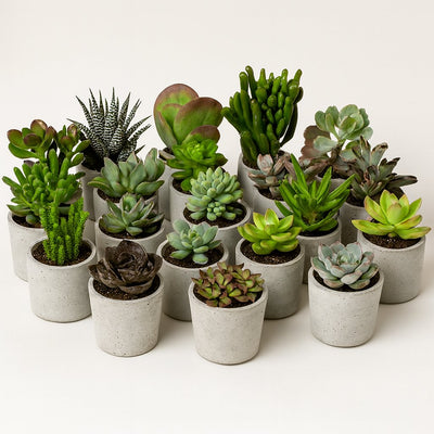 Sukkulenten Mix - 20 Stück - 7 cm