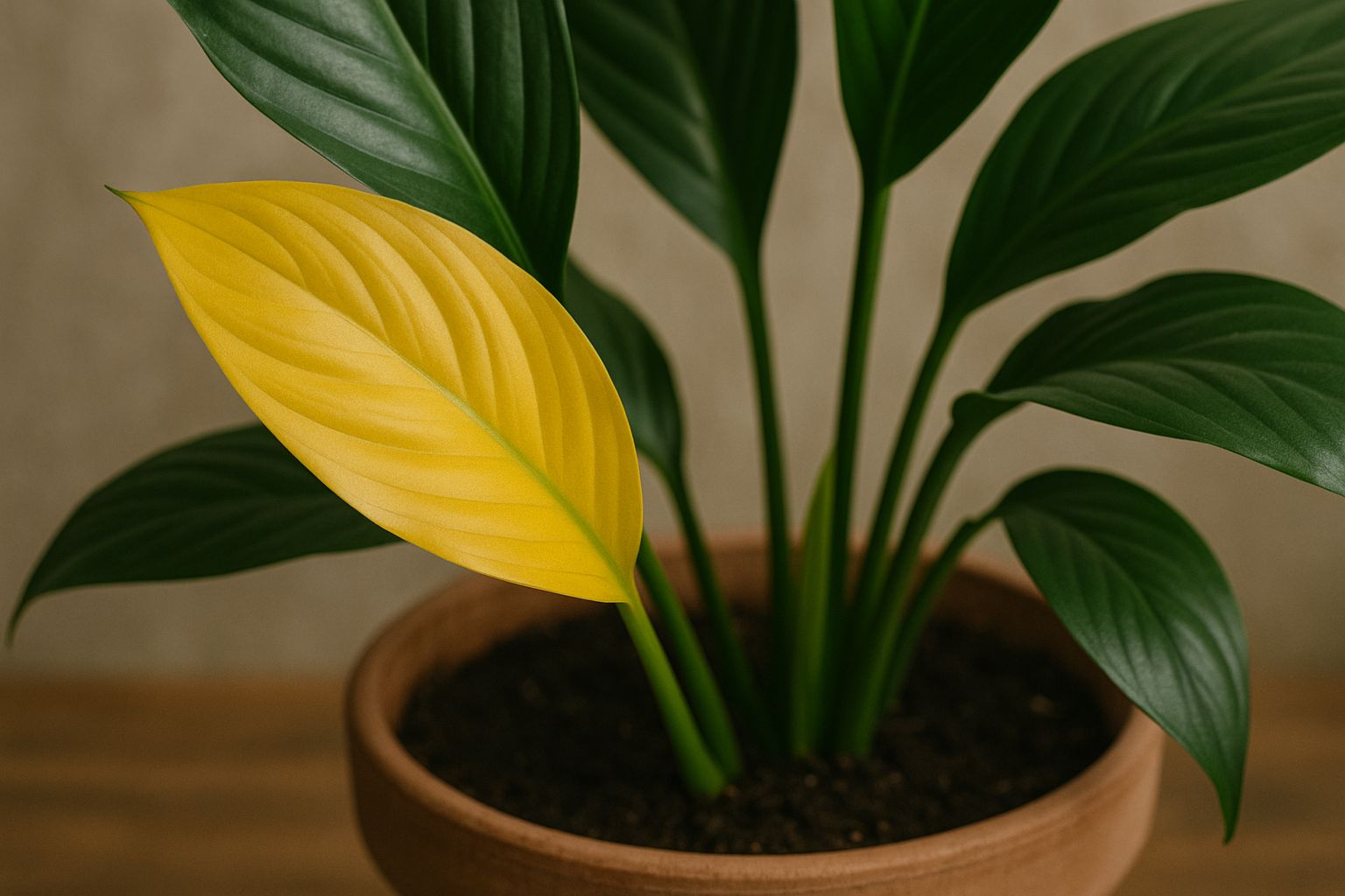 Gelbe Blätter am Einblatt: So bringst du deine Pflanze wieder zum Strahlen