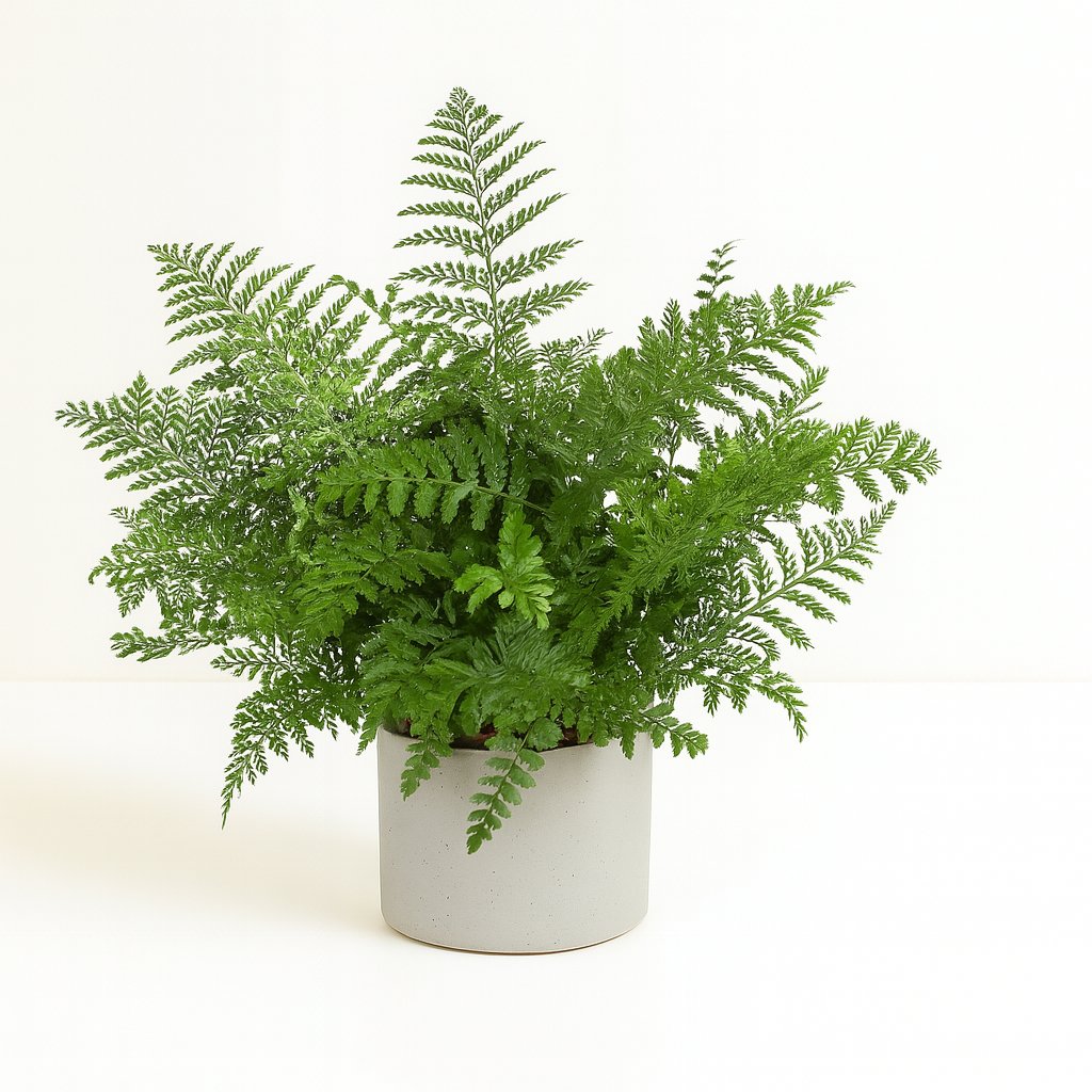 Asplenium Parvati - 55cm in einem modernen Studio mit modernem Topf