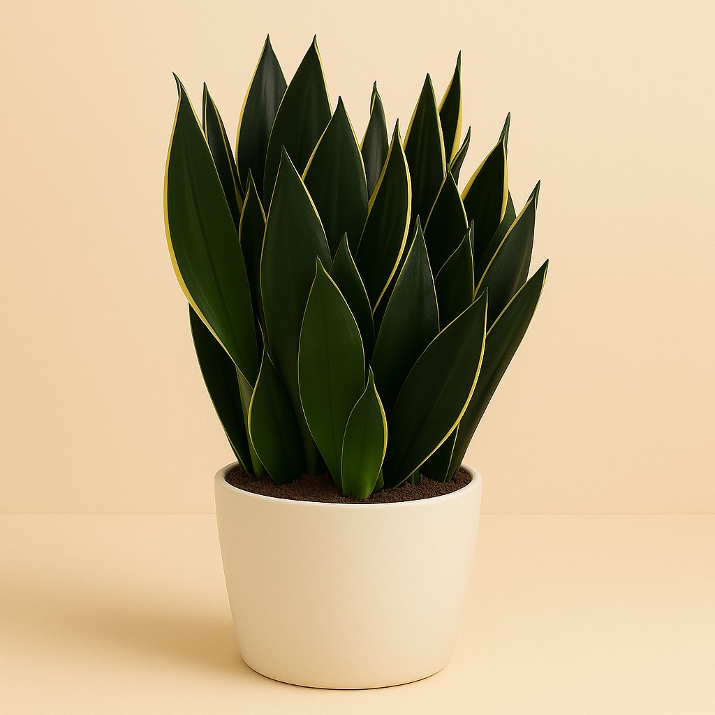 Sanseveria Trifasciata - 75cm in einem modernen Studio mit modernem Topf