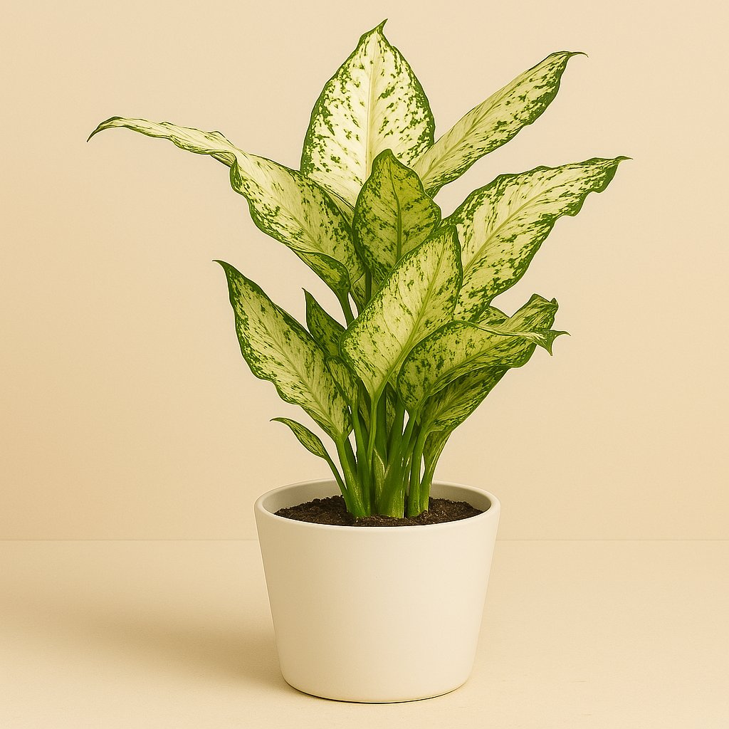 Dieffenbachia Amy - 35cm in einem modernen Studio mit modernem Topf