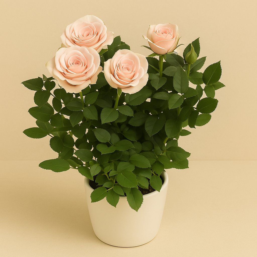 Rosa Light Pink - 29cm in einem modernen Studio mit modernem Topf