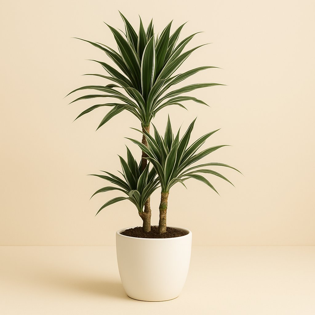 Dracaena Warneckei - 90cm in einem modernen Studio mit modernem Topf