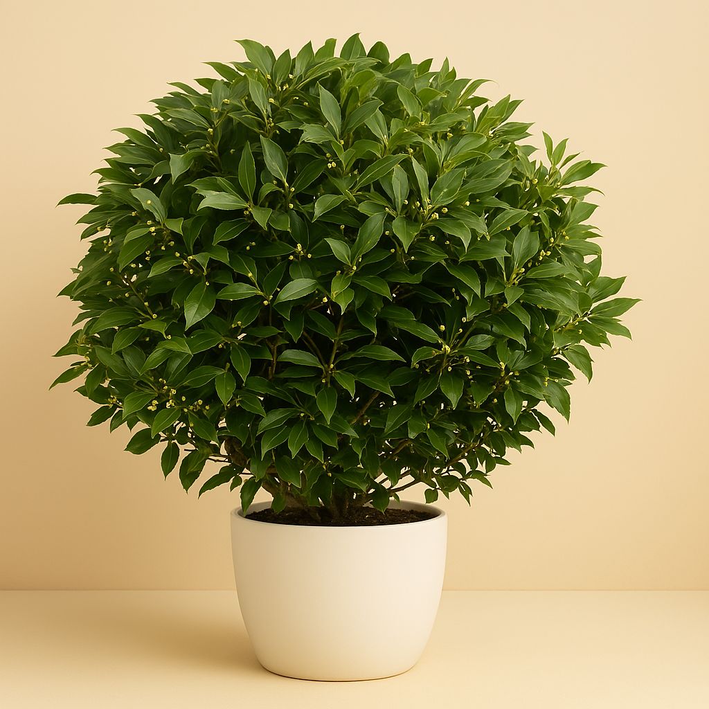 Laurus Nobilis - 110cm in einem modernen Studio mit modernem Topf