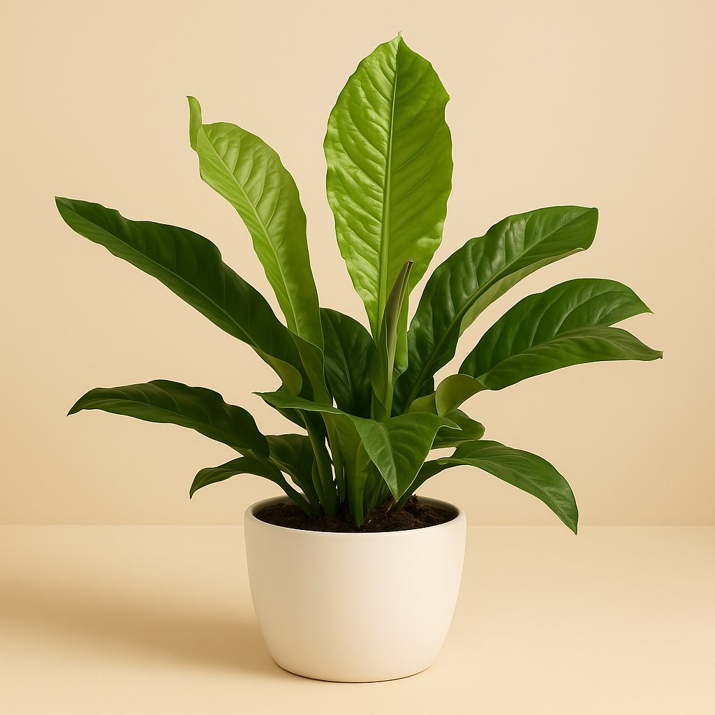 Anthurium Botanical - 90cm in einem modernen Studio mit modernem Topf