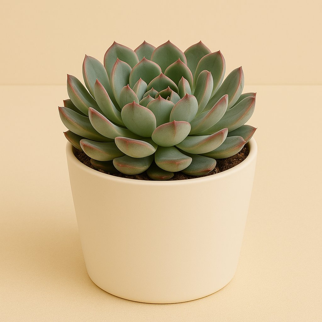 Echeveria Pelisuda - 30cm in einem modernen Studio mit modernem Topf