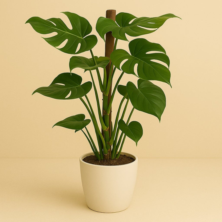 Monstera Deliciosa - 80cm in einem modernen Studio mit modernem Topf