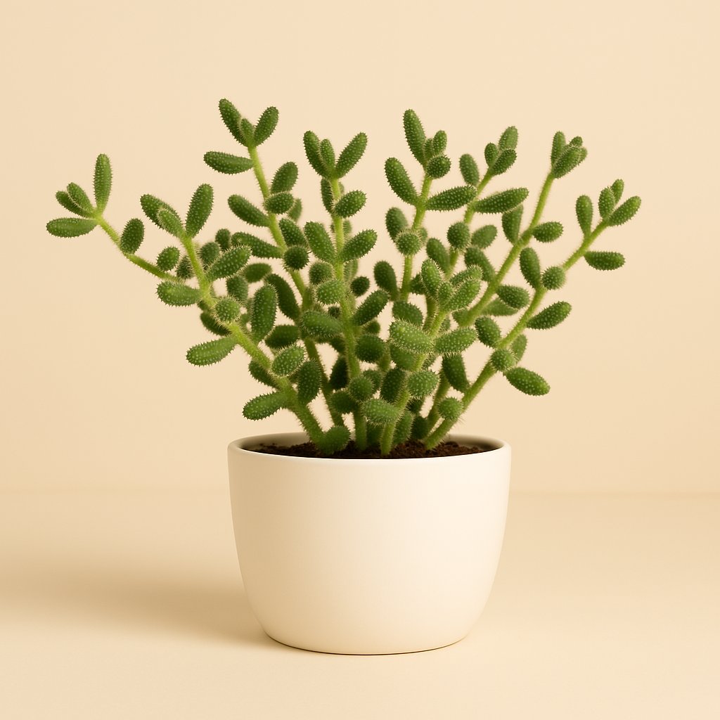 Delosperma Echinatum - 20cn in einem modernen Studio mit modernem Topf