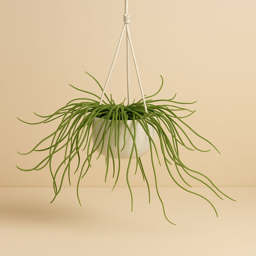 Rhipsalis Selenicereus Wercklei - 50cm in einem modernen Studio mit modernem Topf