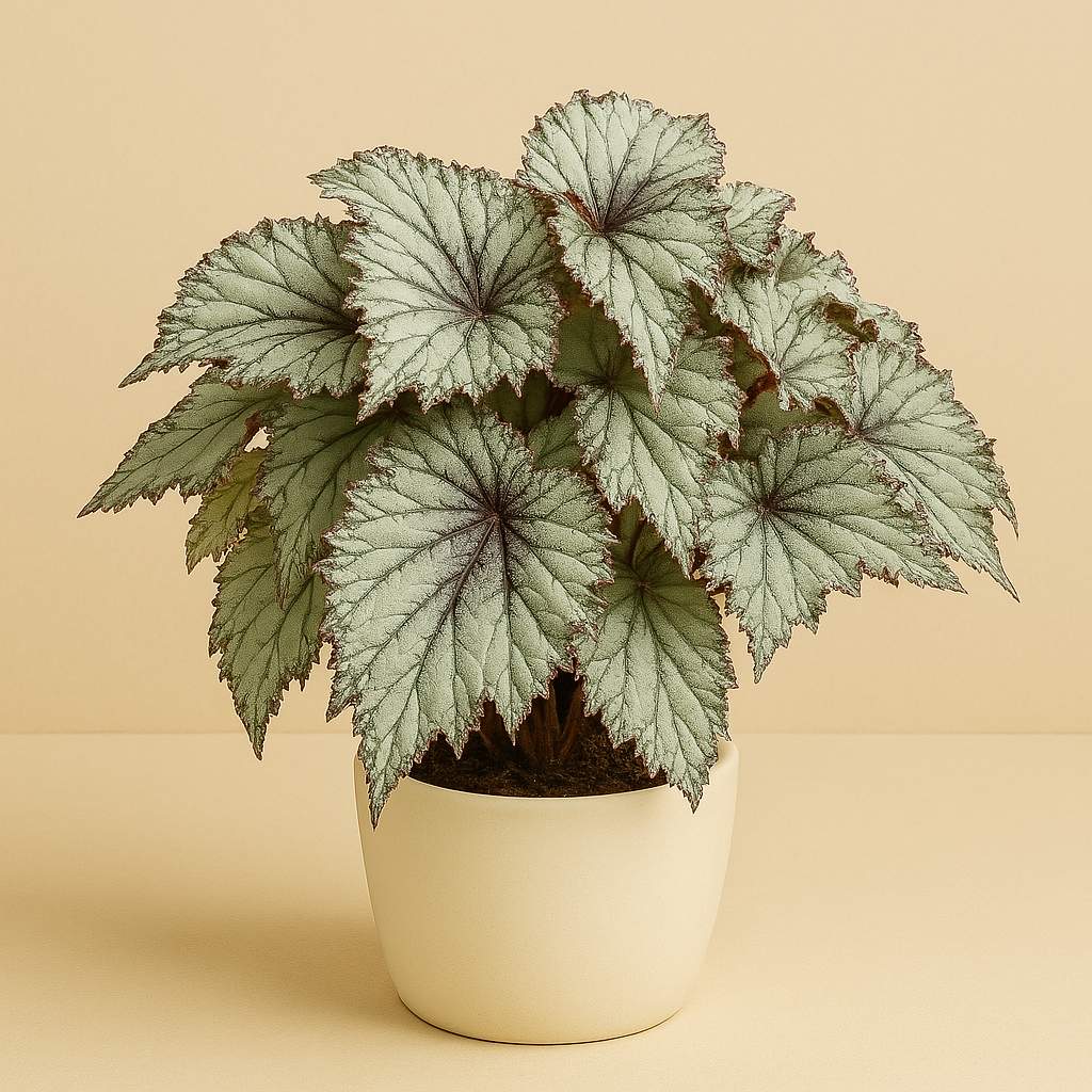 Begonia Asian Tundra - 32cm in einem modernen Studio mit modernem Topf