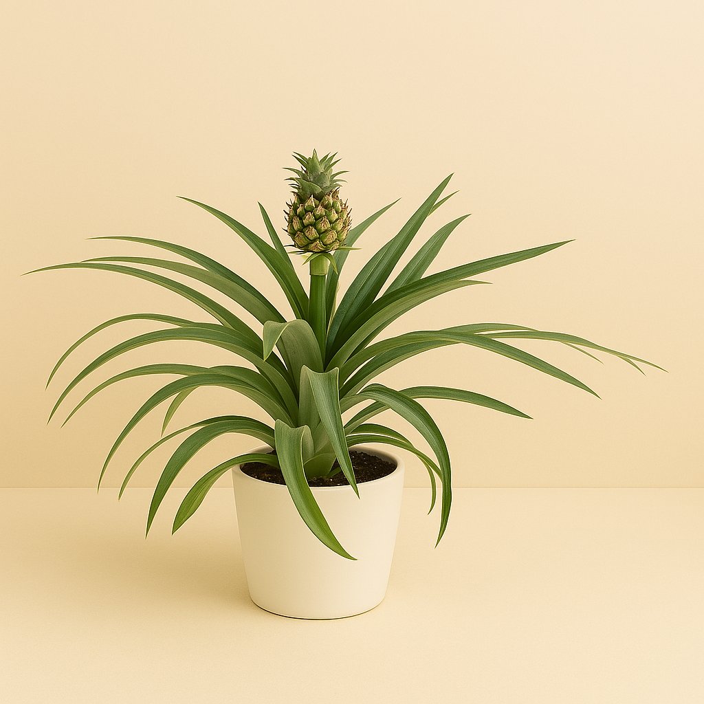 Ananas Mi Amigo - 40cm in einem modernen Studio mit modernem Topf