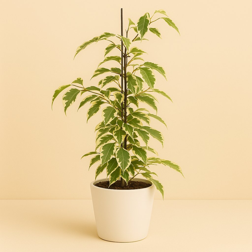 Ficus Benjamina Samantha - 55cm in einem modernen Studio mit modernem Topf