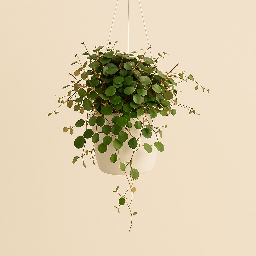 Peperomia Pepperspot - 20cm in einem modernen Studio mit modernem Topf