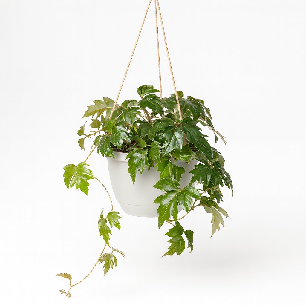 Cissus Rhombifolia Ellen Danica - 70cm in einem modernen Studio mit modernem Topf