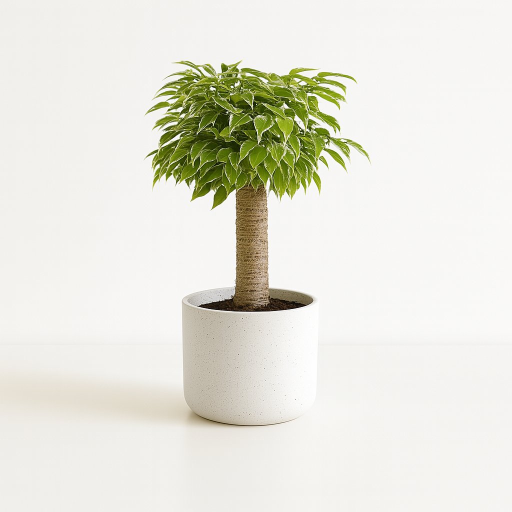 Ficus Benjamina Kinky - 28cm in einem modernen Studio mit modernem Topf