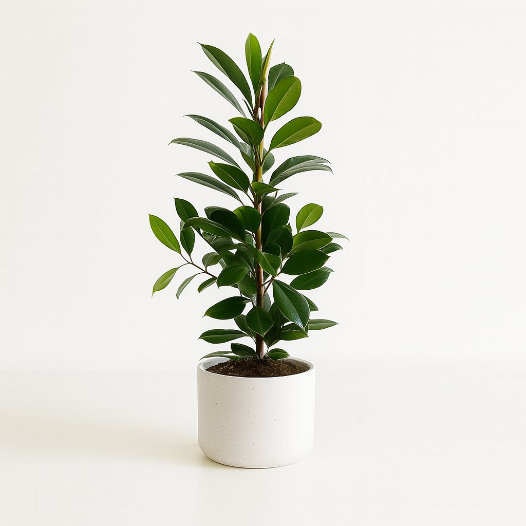 Ficus Cyathistipula - 105cm in einem modernen Studio mit modernem Topf