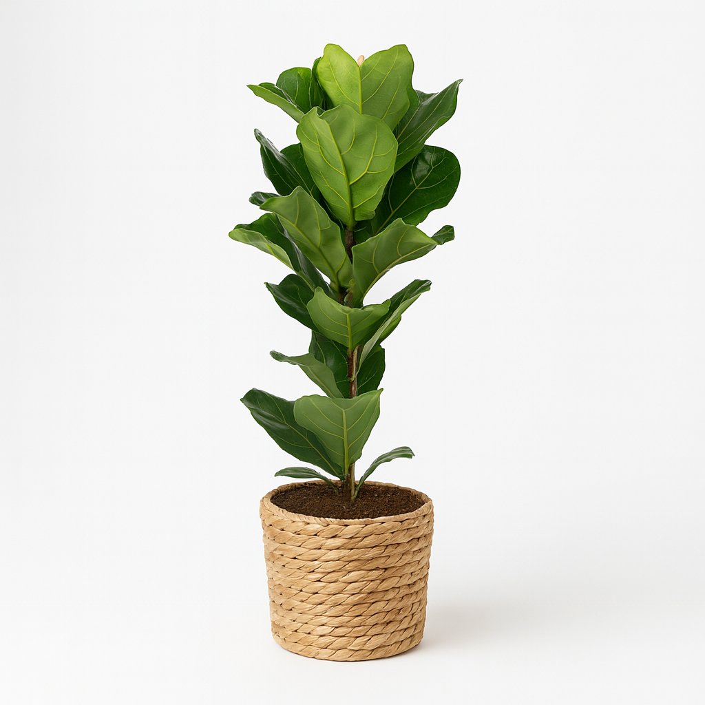 Ficus Lyrata - 90cm in einem modernen Studio mit modernem Topf